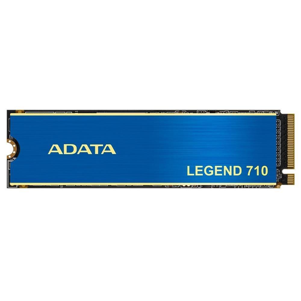 SSD Adata Legend 710, 512GB, M.2 2280 PCIe GEN3x4, NVMe 1.4, Leitura: 2.400 MB/s e Gravação: 1.800 MB/s, Azul - ALEG-710-512GCS - 1