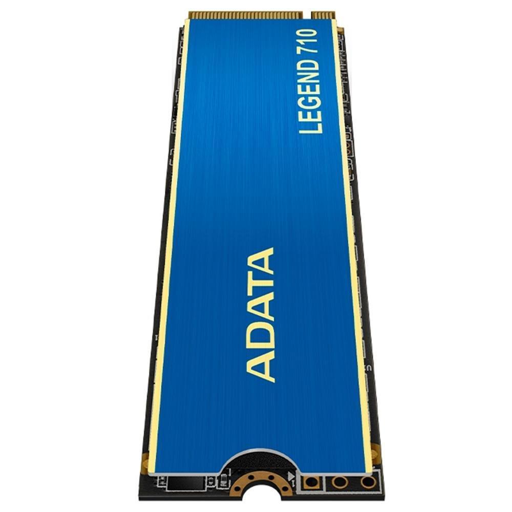 SSD Adata Legend 710, 512GB, M.2 2280 PCIe GEN3x4, NVMe 1.4, Leitura: 2.400 MB/s e Gravação: 1.800 MB/s, Azul - ALEG-710-512GCS - 7