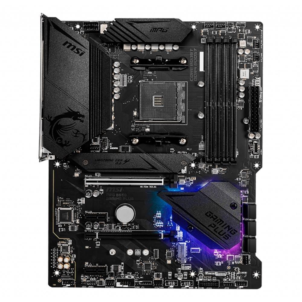 Placa-Mãe MSI MPG B550 Gaming Plus, AMD AM4, ATX, DDR4, Preto - MPG B550 GAMING PLUS - 2