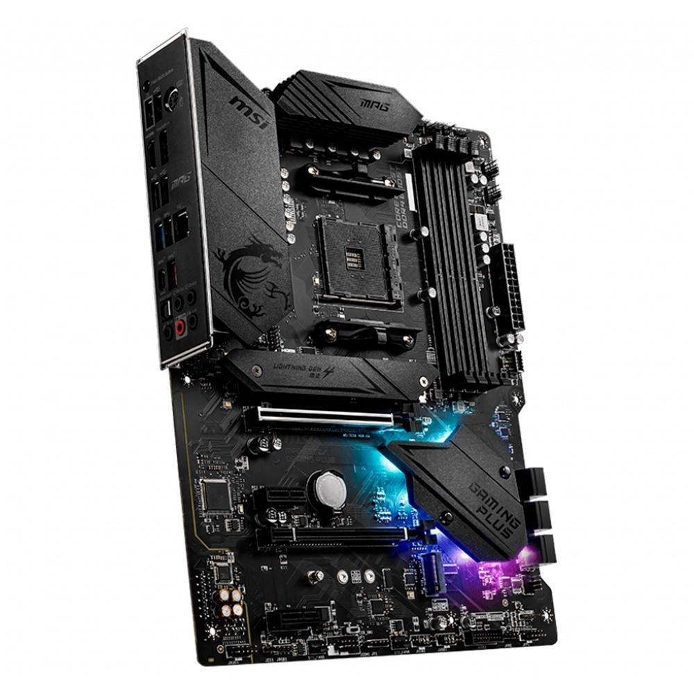 Placa-Mãe MSI MPG B550 Gaming Plus, AMD AM4, ATX, DDR4, Preto - MPG B550 GAMING PLUS - 4