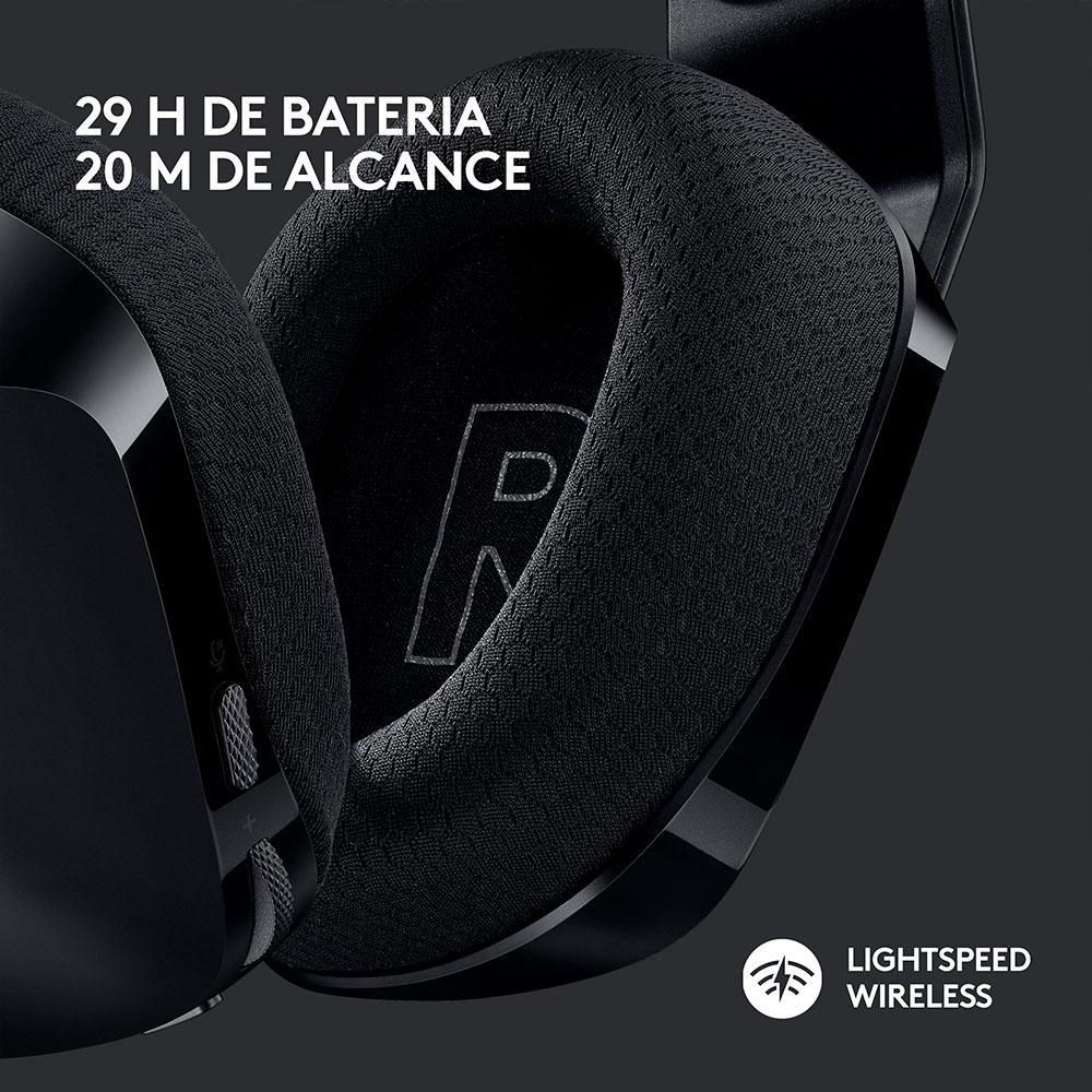 Headset Gamer Sem Fio Logitech G733 7.1 Dolby Surround RGB LIGHTSYNC, Blue VOICE para PC e PlayStation, Preto - 981-000863 - 9