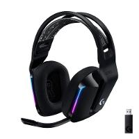 Headset Gamer Sem Fio Logitech G733 7.1 Dolby Surround RGB LIGHTSYNC, Blue VOICE para PC e PlayStation, Preto - 981-000863 - 1