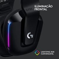 Headset Gamer Sem Fio Logitech G733 7.1 Dolby Surround RGB LIGHTSYNC, Blue VOICE para PC e PlayStation, Preto - 981-000863 - 8