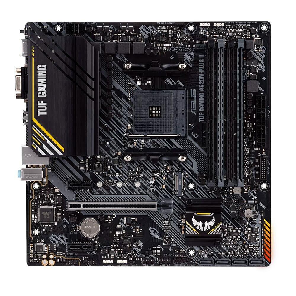 Placa-Mãe ASUS TUF GAMING A520M-PLUS II, AMD AM4, mATX, DDR4, Preto - 90MB17G0-M0EAY0 - 2