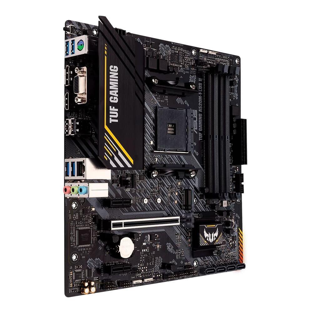 Placa-Mãe ASUS TUF GAMING A520M-PLUS II, AMD AM4, mATX, DDR4, Preto - 90MB17G0-M0EAY0 - 6