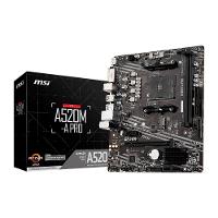 Placa-Mãe MSI A520M-A PRO, AMD AM4, mATX, DDR4, Preto - A520M-A PRO - 1