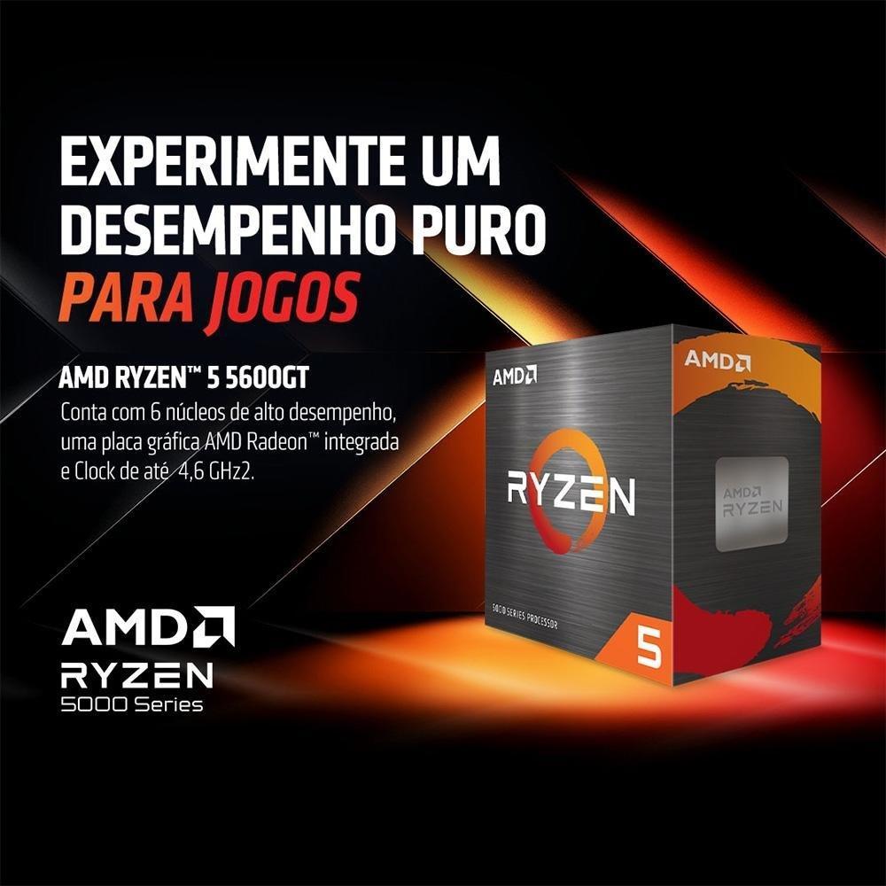 Processador AMD Ryzen 5 5600GT, 3.6 GHz, (4.6GHz Max Turbo), Cache 4MB, 6 Núcleos, 12 Threads, AM4 - 100-100001488BOX - 3