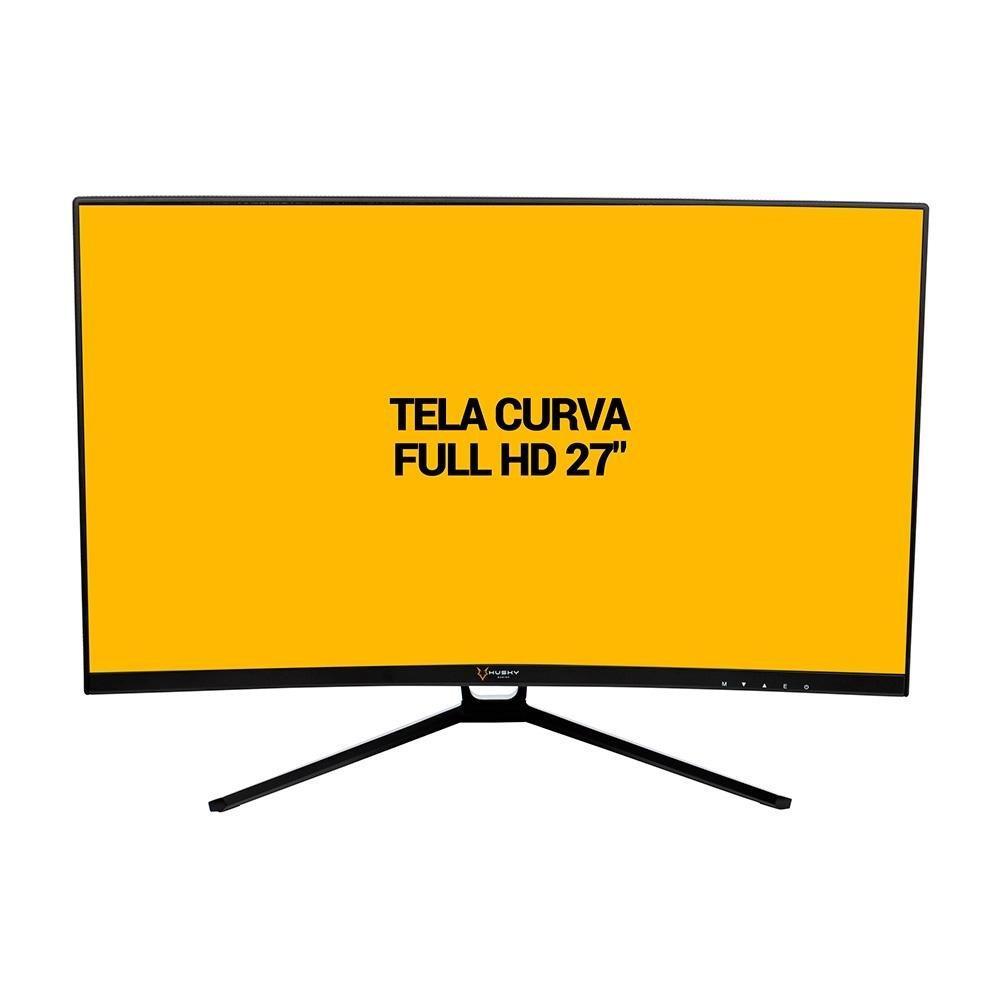 Monitor Gamer Husky Storm 27' LED, Curvo, 180Hz, Full HD, 1ms, DisplayPort e HDMI, 99% sRGB, Adaptive Sync, Ajuste de Ângulo - HGMT001 - 6