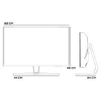 Monitor Gamer Husky Storm 27' LED, Curvo, 180Hz, Full HD, 1ms, DisplayPort e HDMI, 99% sRGB, Adaptive Sync, Ajuste de Ângulo - HGMT001