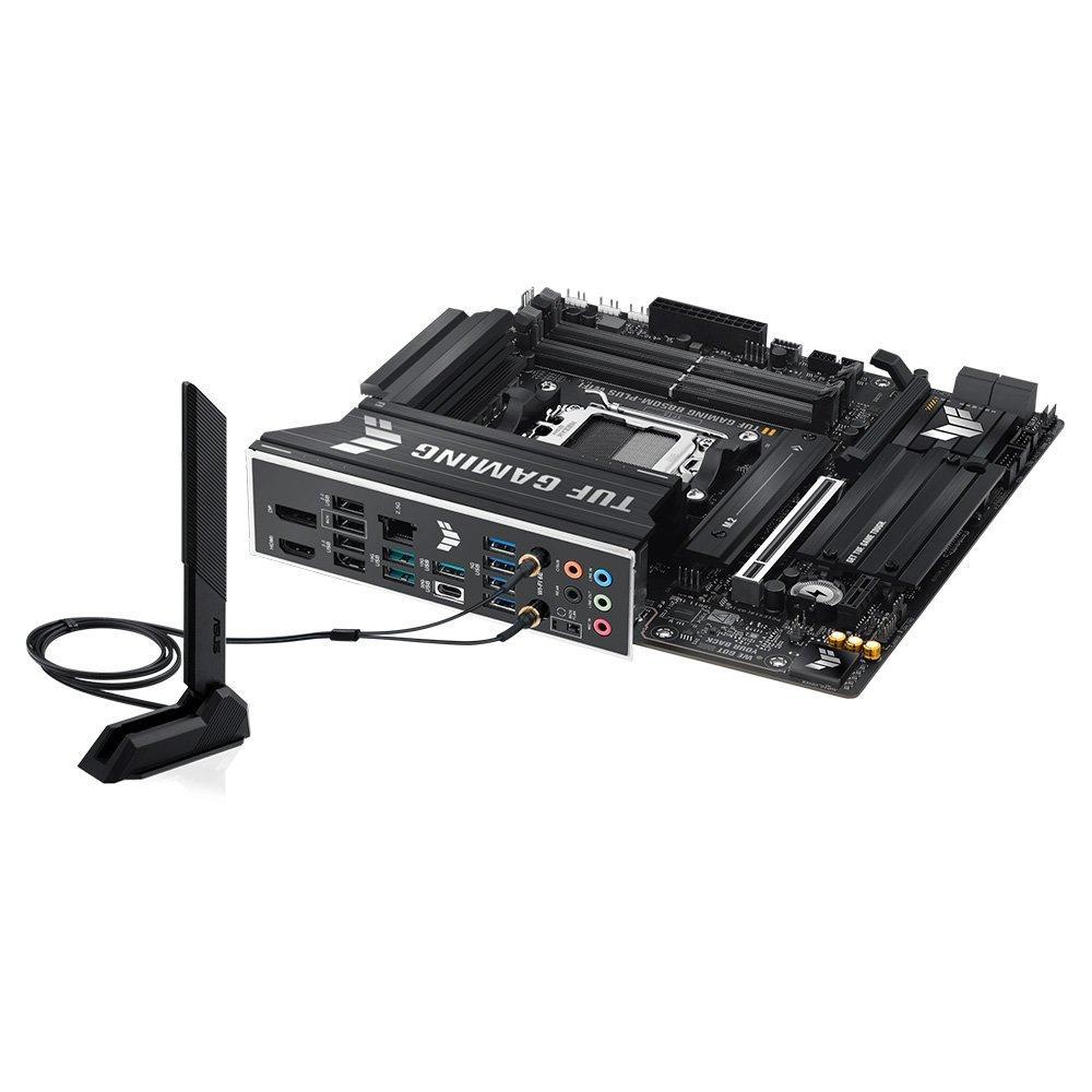 Placa Mãe ASUS TUF B850M-PLUS WIFI, AMD AM5 , m-ATX, DDR5, Wi-fi 6e, Preto - TUF GAMING B850M-PLUS WIFI - 7
