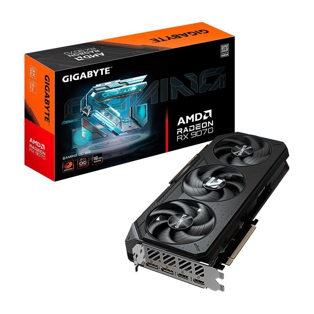 Placa de Vídeo Gigabyte RX 9070 Gaming OC AMD Radeon, 16GB, GDDR6, 256 bit, OpenGL 4.6 - GV-R9070GAMING OC-16GD - 1