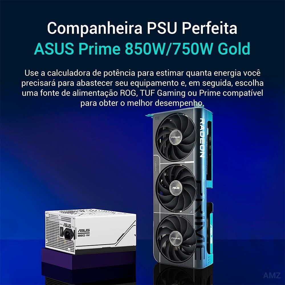 Placa de Vídeo ASUS PRIME RX 9060 XT OC 16G AMD Radeon, 16GB, GDDR6, 128bits, Tripe Fan, OpenGL 4.6 - 90YV0LF1-M0NA00 - 3