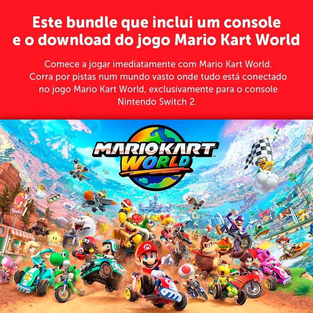 Console Nintendo Switch 2 + Jogo Digital Mario Kart World - 5