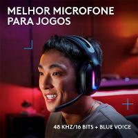 Headset Gamer Sem Fio Logitech G522 LIGHTSPEED LIGHTSYNC, RGB, Conectividade Tripla LIGHTSPEED, Bluetooth e com Fio USB, Preto - 981-001543 - 8