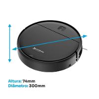 Robô Aspirador de Pó KABUM! smart K100 - 2 Modos de Limpeza, Sensor Anti-Queda, Anti-Colisão, Bivolt, Preto - KSAR100PT - 6