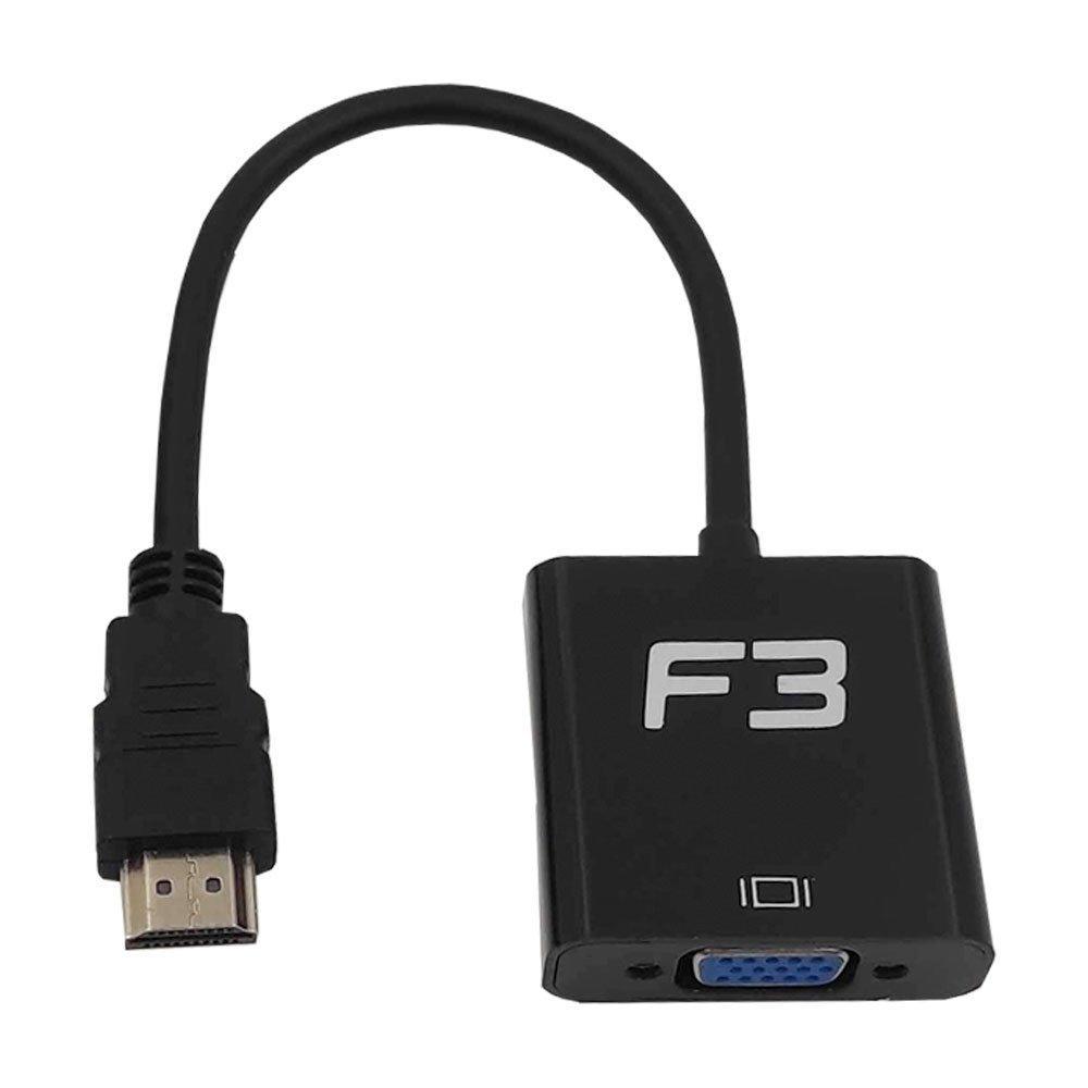 Cabo Adaptador Conversor HDMI para VGA F + Áudio F3 - JC- AD-HM/VGA - 3