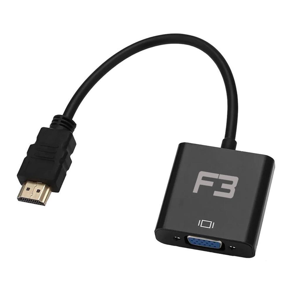 Cabo Adaptador Conversor HDMI para VGA F + Áudio F3 - JC- AD-HM/VGA - 6