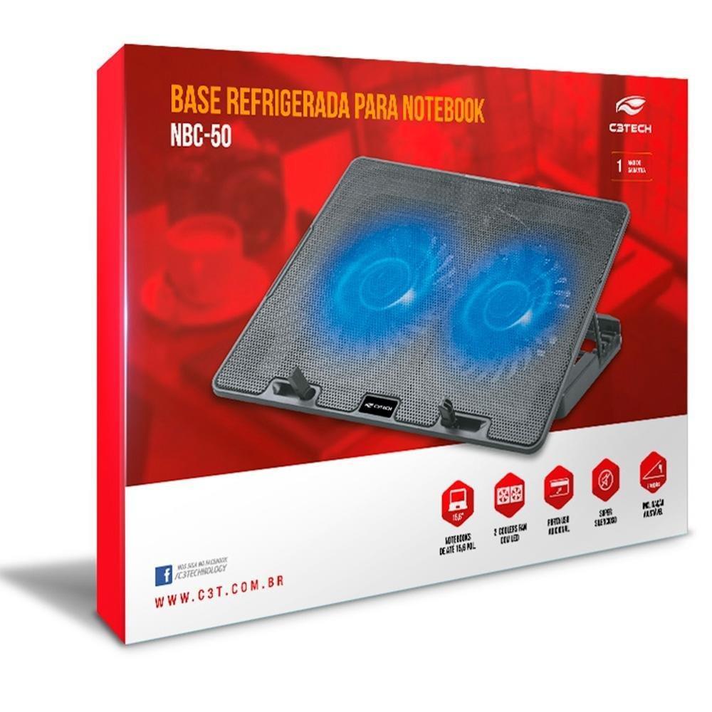 Base para Notebook 15,6´ C3Tech - NBC-50V2BK - 3