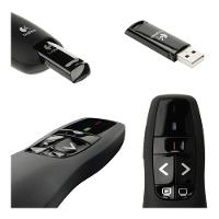 Apresentador sem fio Logitech R400 com Laser Pointer Vermelho, Conexão USB e Pilha Inclusa - 910-001354 - 6