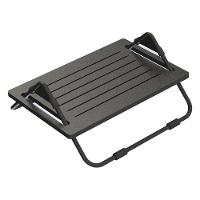 Apoio Ergonômico para os pés Multivisão, MDF, Preto, Desmontado - Apoio-PR - 2