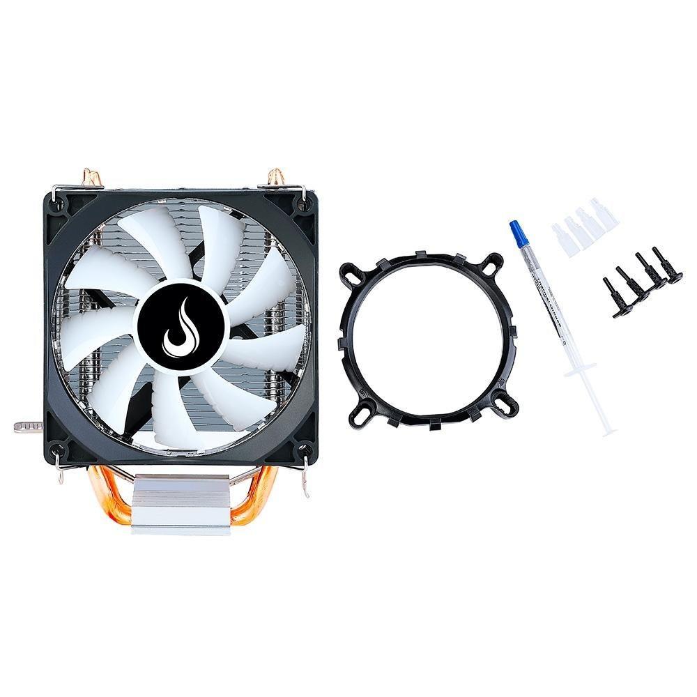 Air Cooler Gamer Rise Mode Z5, LED Rainbow, AMD/Intel, 90mm, Preto - RM-ACZ-Z5-RGB - 7