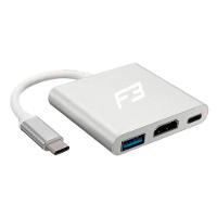 Adaptador USB-C para HDMI, USB C, USB A, F3, Alumínio - JC-TYC-HM31 - 1