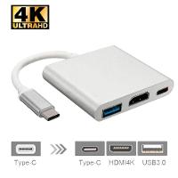 Adaptador USB-C para HDMI, USB C, USB A, F3, Alumínio - JC-TYC-HM31 - 3