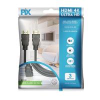 Cabo HDMI 2.0 4K PIX, 3 Metros, 19 Pinos - 018-2223 - 2