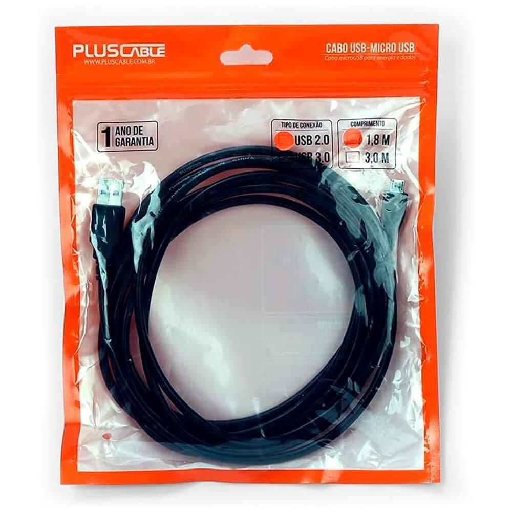 Cabo USB para Micro USB Plus Cable, 1.8 Metros - PC-USB1804 - 2