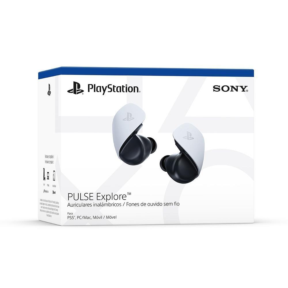 Fone de Ouvido Sem Fio Gamer Sony Pulse Explore, Bluetooth, Cancelamento de Ruído, PC, PS5 e Dispositivo Móvel Branco - CFI-ZWE1L - 6