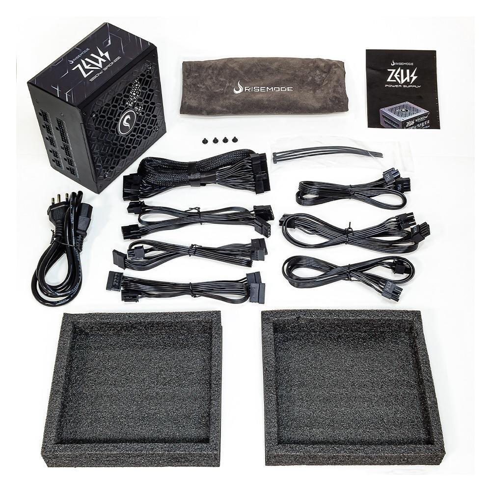Fonte Gamer Rise Mode Zeus, 550w, 80 Plus Bronze, Modular, PFC Ativo, Preto - RM-PSU-01-BZ-550 - 3