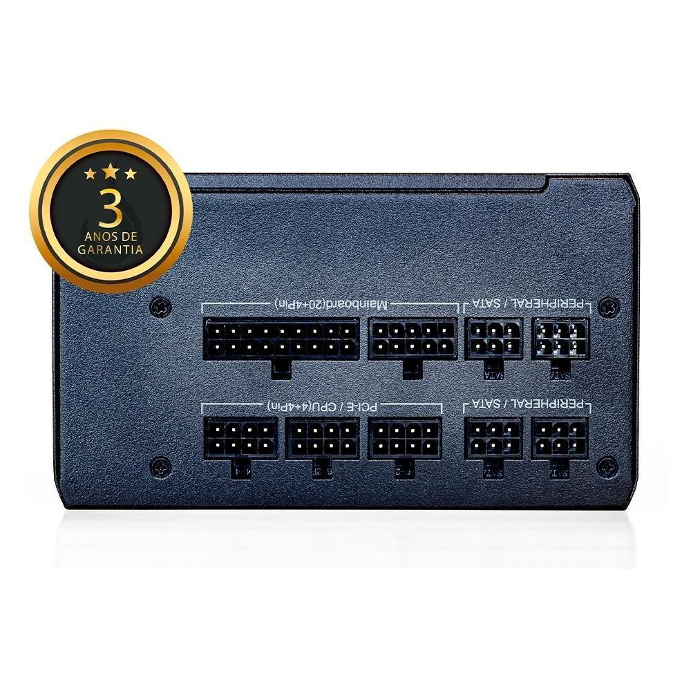Fonte Gamer Rise Mode Zeus, 550w, 80 Plus Bronze, Modular, PFC Ativo, Preto - RM-PSU-01-BZ-550 - 5