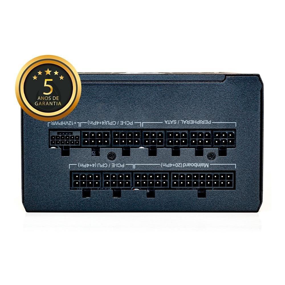 Fonte Gamer Rise Mode Zeus, 850W, Modular, PFC Ativo, Preto - RM-PSU-01-PA-850 - 5