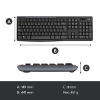 Combo Teclado e Mouse sem fio Logitech MK270 com Teclas de Mídia de Fácil Acesso, Conexão USB, Pilhas Inclusas e Layout ABNT2 -920-004433 - 3