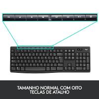 Combo Teclado e Mouse sem fio Logitech MK270 com Teclas de Mídia de Fácil Acesso, Conexão USB, Pilhas Inclusas e Layout ABNT2 -920-004433 - 6