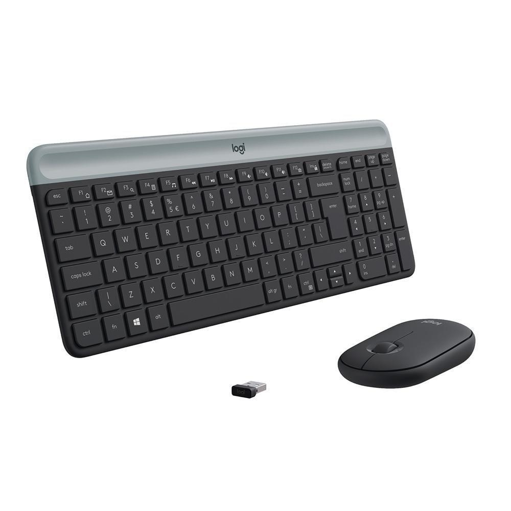 Combo Teclado e Mouse sem fio Logitech MK470 com Design Slim, Digitação e Clique Silencioso, Mouse Ambidestro e Pilhas Inclusas - 920-009268 - 1