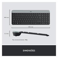 Combo Teclado e Mouse sem fio Logitech MK470 com Design Slim, Digitação e Clique Silencioso, Mouse Ambidestro e Pilhas Inclusas - 920-009268 - 5