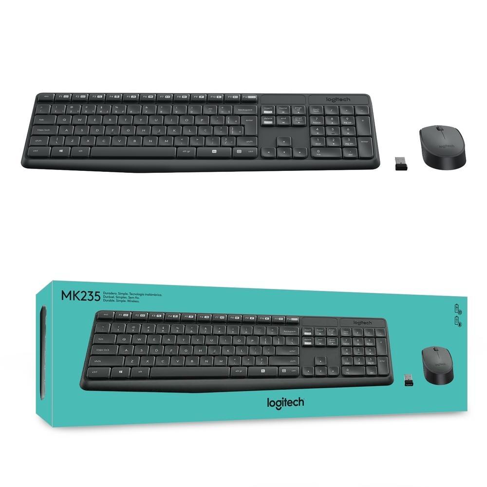 Combo Teclado e Mouse sem fio Logitech MK235 com Conexão USB, Pilhas Inclusas e Layout ABNT2 - 920-007903 - 6