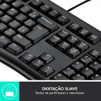 Combo Teclado e Mouse com fio USB Logitech MK120 com Design Confortável, Durável e Resistente à Respingos e Layout ABNT2 - 920-004429 - 5