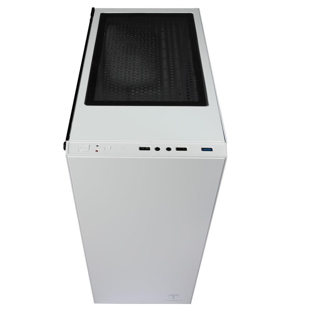 Gabinete Gamer T-Dagger Cube White, Mid Tower, Lateral em Vidro, Sem FANs, Branco - T-TGC305W - 3