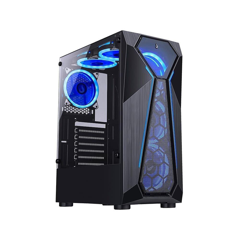 Gabinete Gamer Rise Mode X4 Glass, Barra de LED ARGB, Lateral em Vidro Fumê, Sem FANs, Preto - RM-X4-04-FB - 7