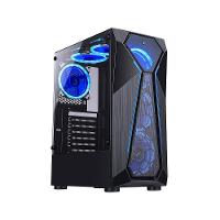 Gabinete Gamer Rise Mode X4 Glass, Barra de LED ARGB, Lateral em Vidro Fumê, Sem FANs, Preto - RM-X4-04-FB - 7