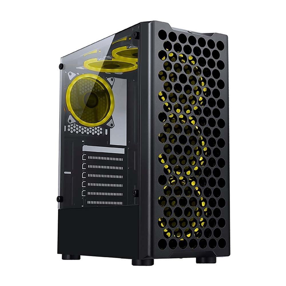 Gabinete Gamer Rise Mode X5 Glass, RGB, Lateral em Vidro Fumê, Sem FANs, Preto - RM-X5-05-FB - 10