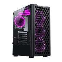 Gabinete Gamer Rise Mode X5 Glass, RGB, Lateral em Vidro Fumê, Sem FANs, Preto - RM-X5-05-FB - 7