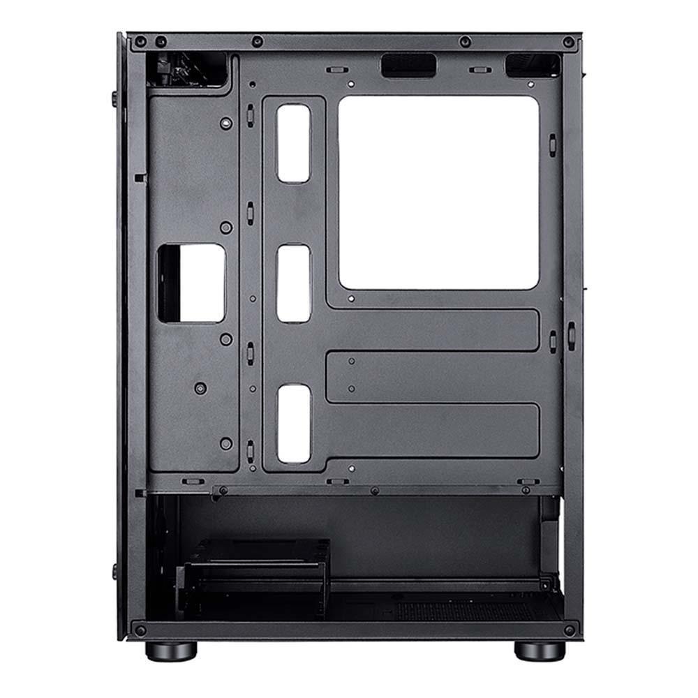 Gabinete Gamer Rise Mode Glass 06X, Mid Tower, ATX, Lateral em Vidro Fumê e Frontal em Vidro Temperado, Sem FANs, Preto - RM-CA-06X-FB - 5