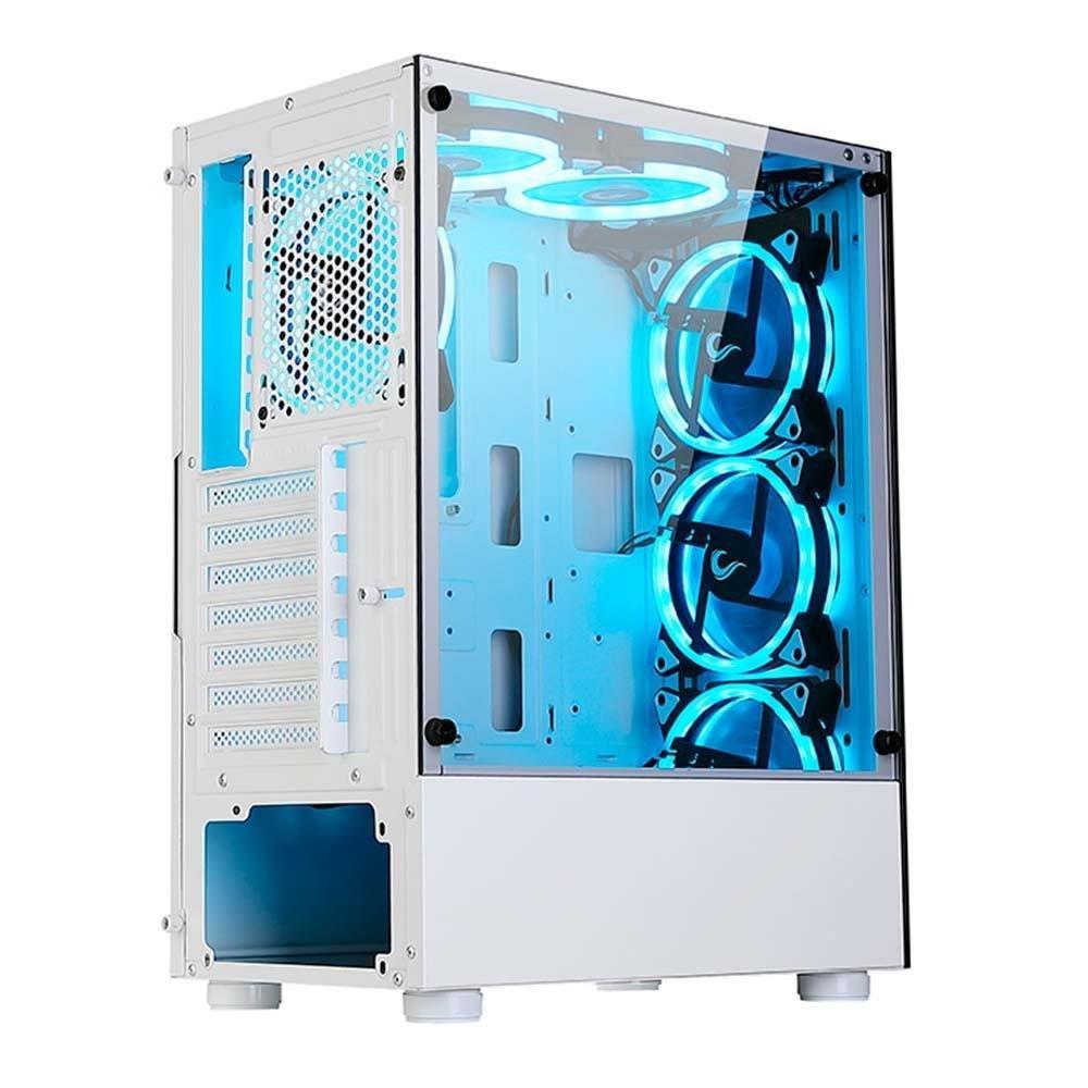 Gabinete Gamer Rise Mode Glass 06X Frost, Mid Tower, ATX, Frontal e Lateral em Vidro Temperado, Sem FANs, Branco - RM-WT-06X-FW - 6