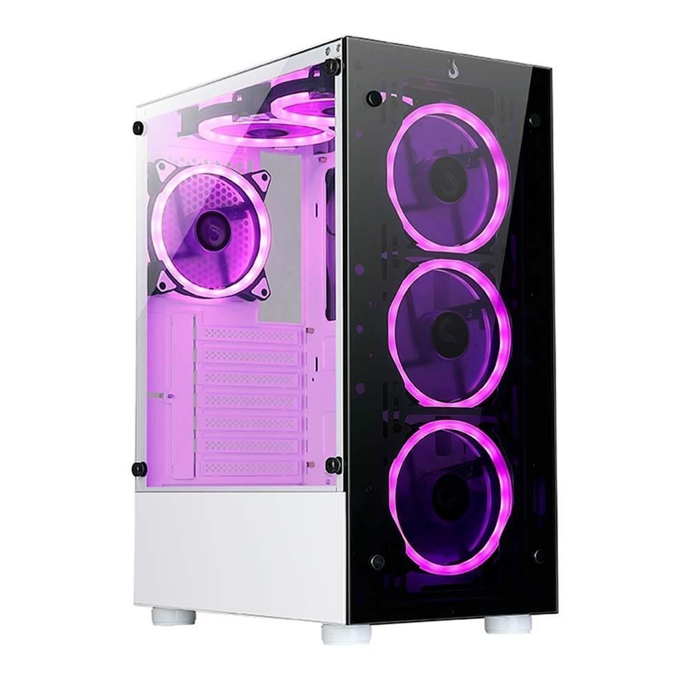 Gabinete Gamer Rise Mode Glass 06X Frost, Mid Tower, ATX, Frontal e Lateral em Vidro Temperado, Sem FANs, Branco - RM-WT-06X-FW - 7