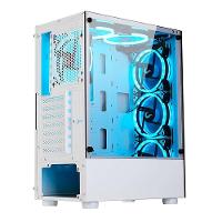 Gabinete Gamer Rise Mode Glass 06X Frost, Mid Tower, ATX, Frontal e Lateral em Vidro Temperado, Sem FANs, Branco - RM-WT-06X-FW - 6