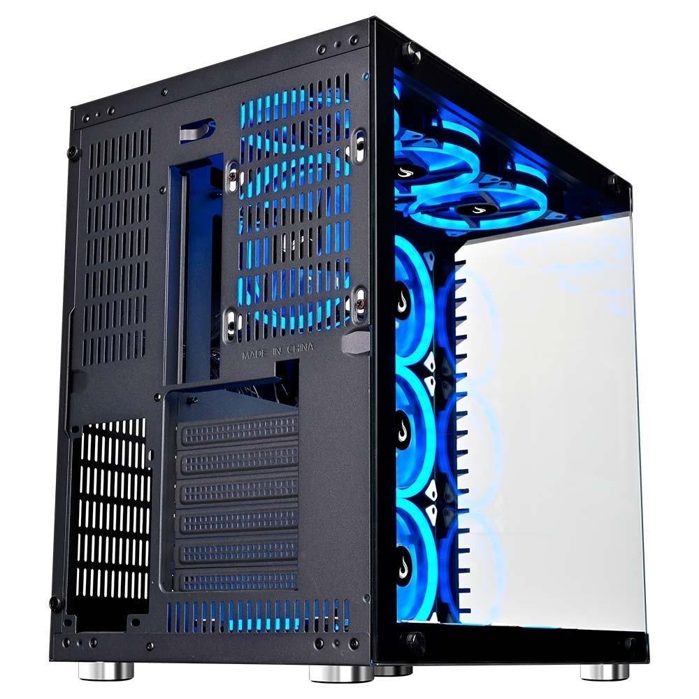 Gabinete Gamer Rise Mode Galaxy Glass, Mid Tower, ATX, Lateral e Frontal em Vidro Temperado, Sem FANs, Preto - RM-GA-GG-FB - 6