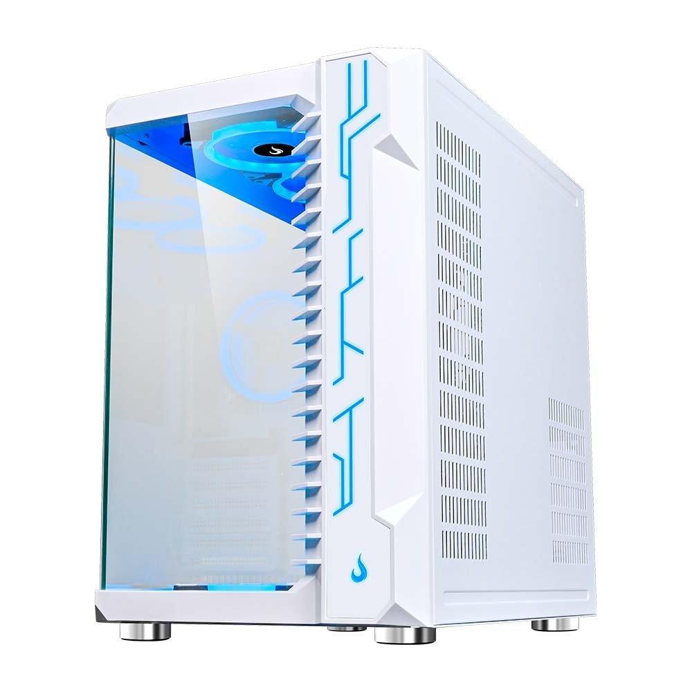 Gabinete Gamer Rise Mode Galaxy Glass, Mid Tower, ATX, Lateral e Frontal em Vidro Temperado, Sem FANs, Branco - RM-GA-GG-FW - 10